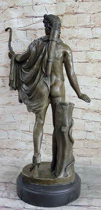 Apollo as an Archer with Bow - Bronze Sculpture