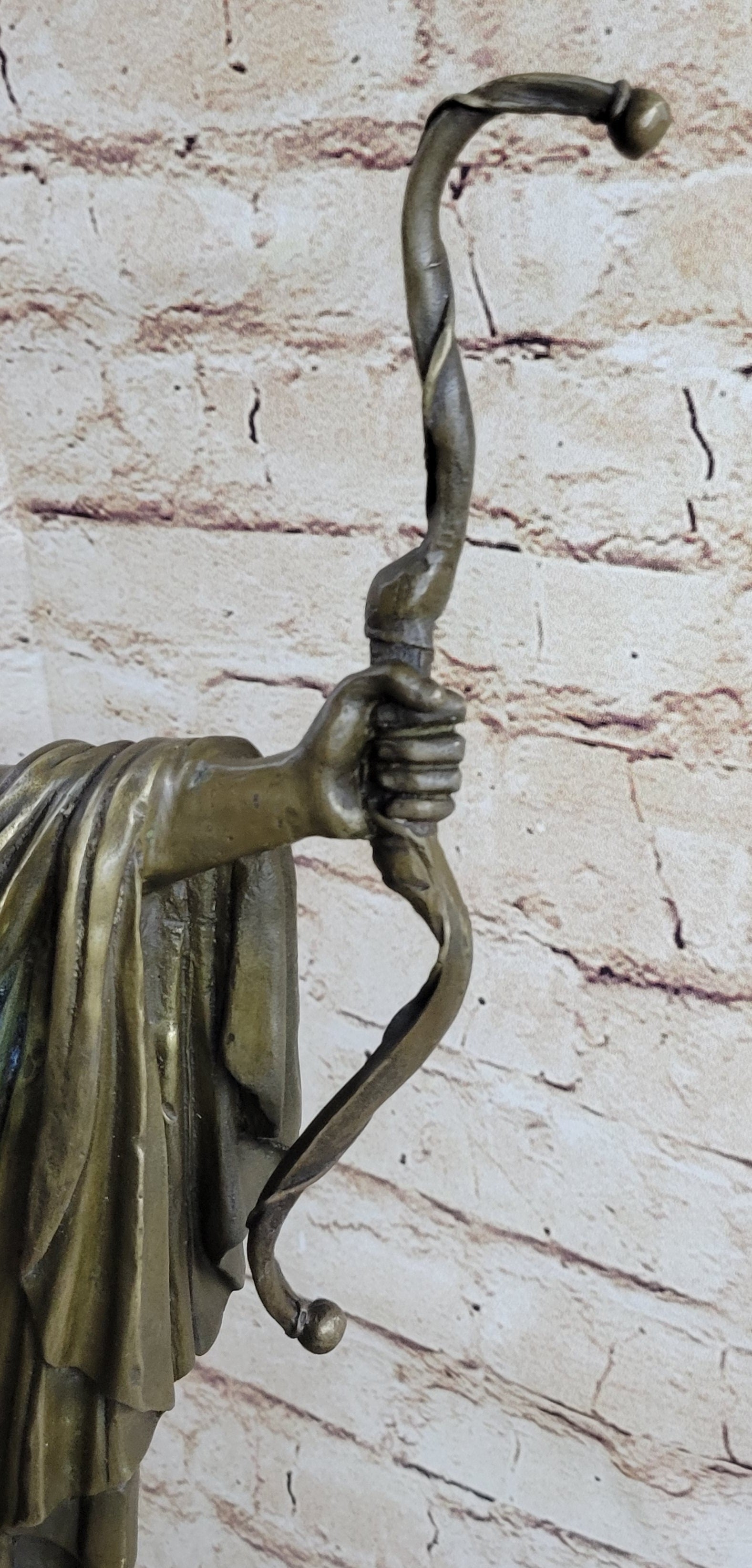 Apollo as an Archer with Bow - Bronze Sculpture
