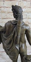 Apollo as an Archer with Bow - Bronze Sculpture