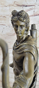Apollo as an Archer with Bow - Bronze Sculpture