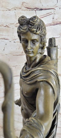 Apollo as an Archer with Bow - Bronze Sculpture