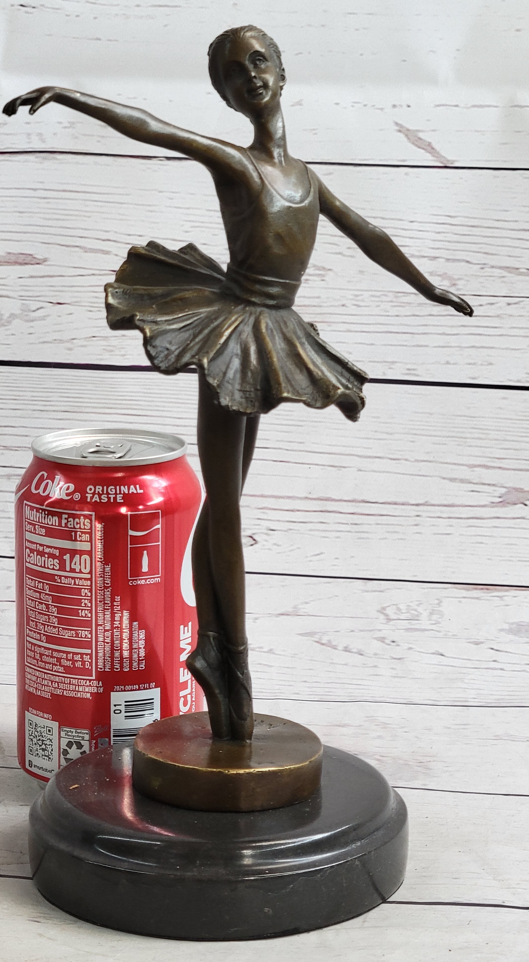 Ballerina on Tip Toes Bronze Sculpture Trophy Ballet Dancer