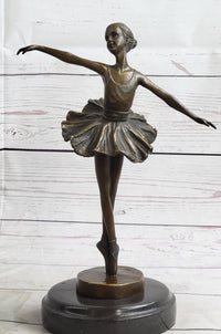 Ballerina on Tip Toes Bronze Sculpture Trophy Ballet Dancer