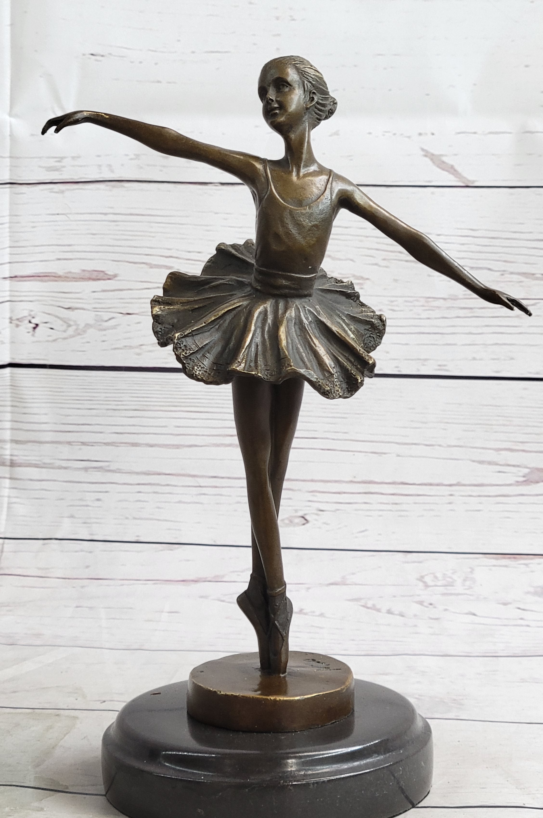 Ballerina on Tip Toes Bronze Sculpture Trophy Ballet Dancer