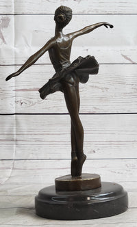 Ballerina on Tip Toes Bronze Sculpture Trophy Ballet Dancer