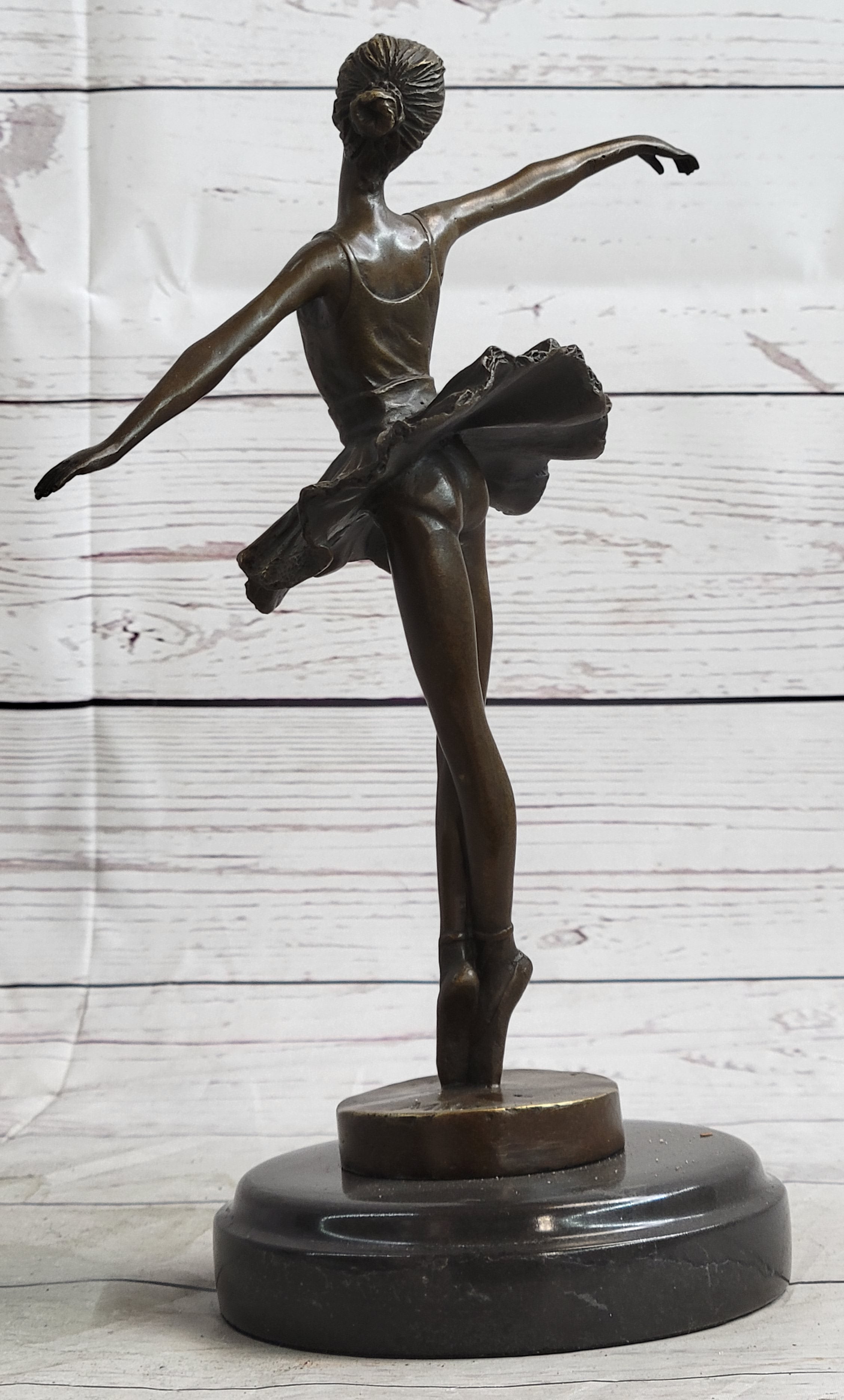 Ballerina on Tip Toes Bronze Sculpture Trophy Ballet Dancer