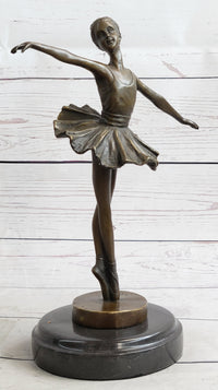 Ballerina on Tip Toes Bronze Sculpture Trophy Ballet Dancer