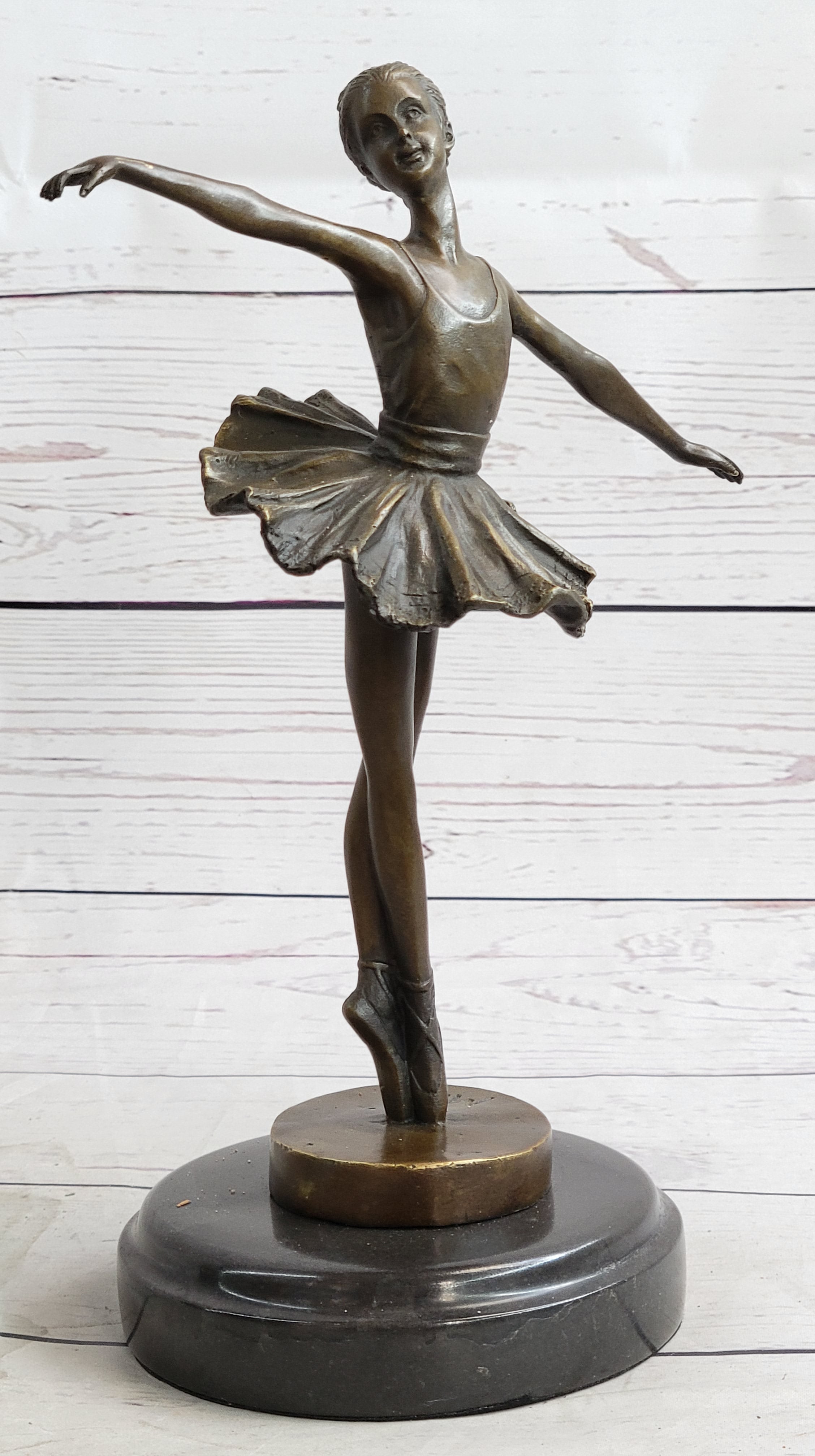 Ballerina on Tip Toes Bronze Sculpture Trophy Ballet Dancer
