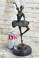 Ballerina Ballet Dancer Bronze Sculpture 13" x 7"