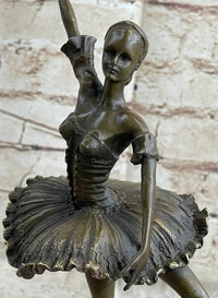 Ballerina Ballet Dancer Bronze Sculpture 13" x 7"