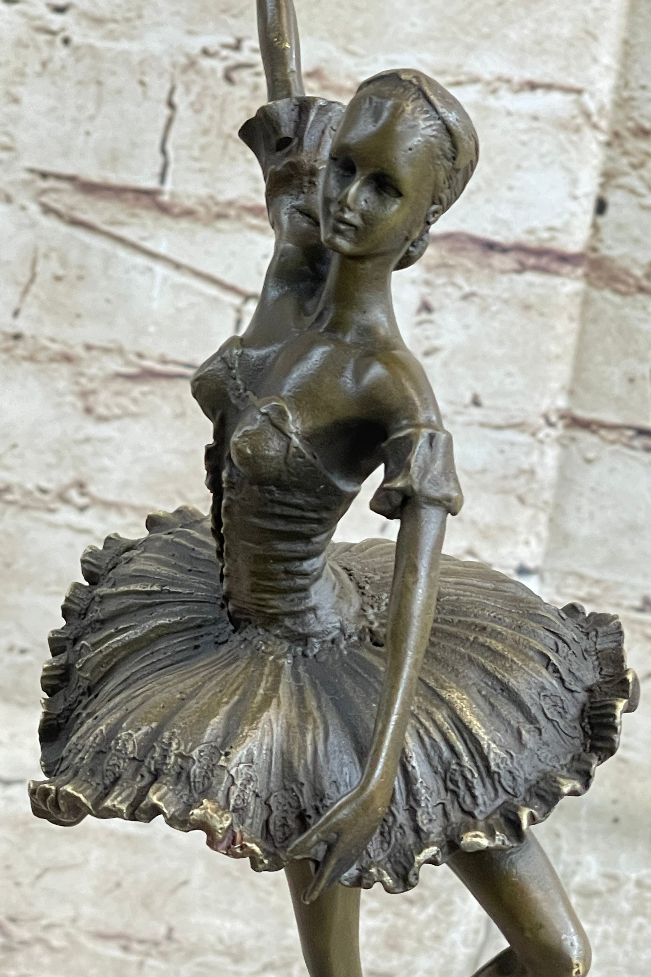 Ballerina Ballet Dancer Bronze Sculpture 13" x 7"