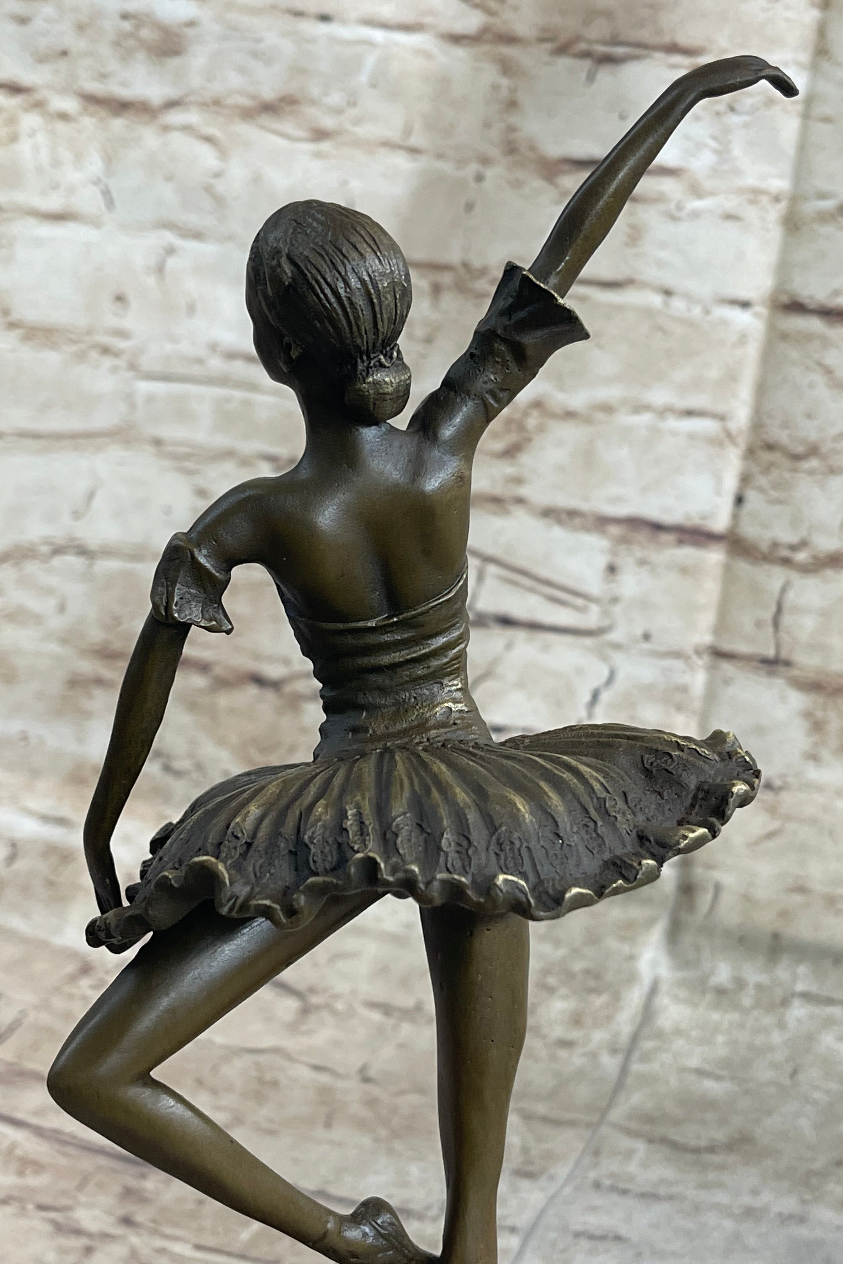 Ballerina Ballet Dancer Bronze Sculpture 13" x 7"