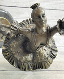 Ballerina Ballet Dancer Bronze Sculpture Signed Art on Marble