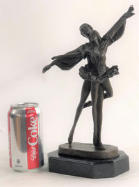 Hot Cast Ballerina Bronze Sculpture Marble