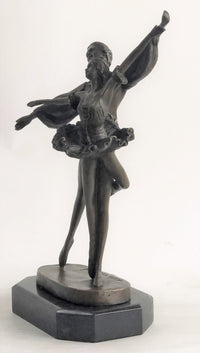 Hot Cast Ballerina Bronze Sculpture Marble