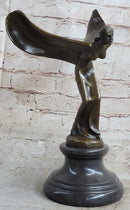 Spirit of Ecstasy Rolls Royce Hood Ornament Bronze 12" x 8"
