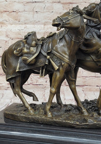 Zaporozhian Cossack After Battle Bronze Sculpture by L. Higley