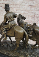 Zaporozhian Cossack After Battle Bronze Sculpture by L. Higley