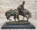 Zaporozhian Cossack After Battle Bronze Sculpture by L. Higley