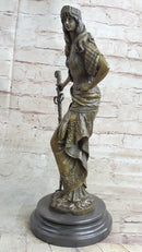 Ancient Warrior Princess w/ Sword Bronze 15" x 8" Sculpture