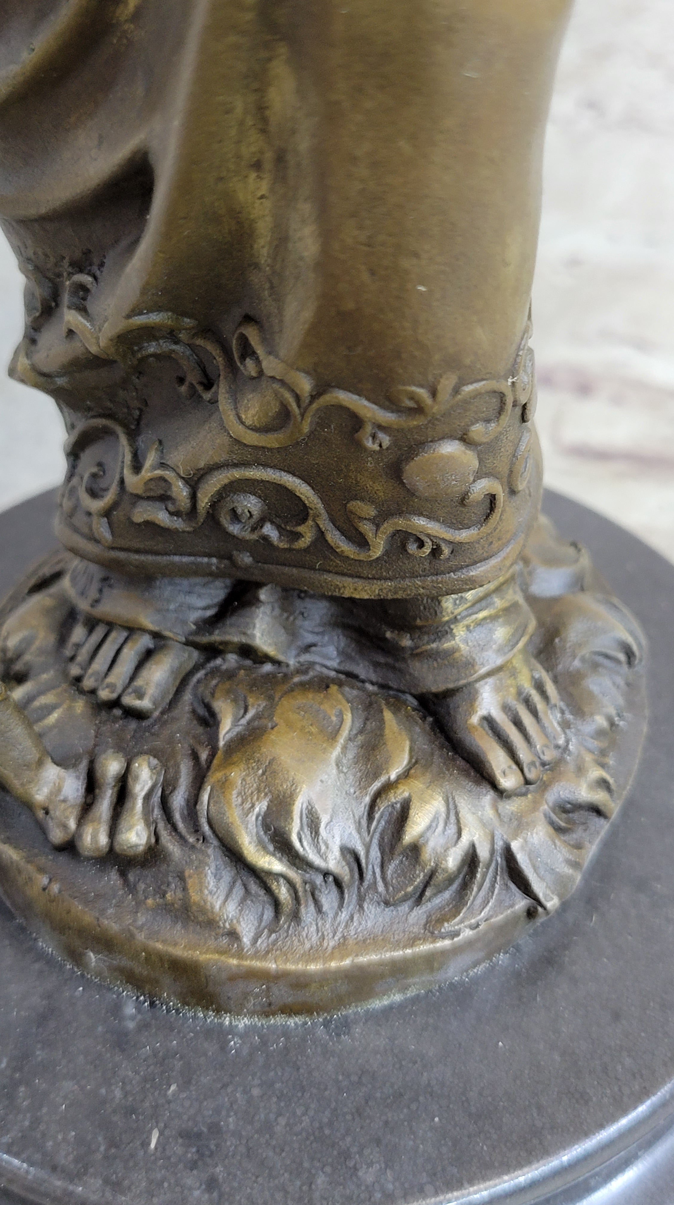 Ancient Warrior Princess w/ Sword Bronze 15" x 8" Sculpture