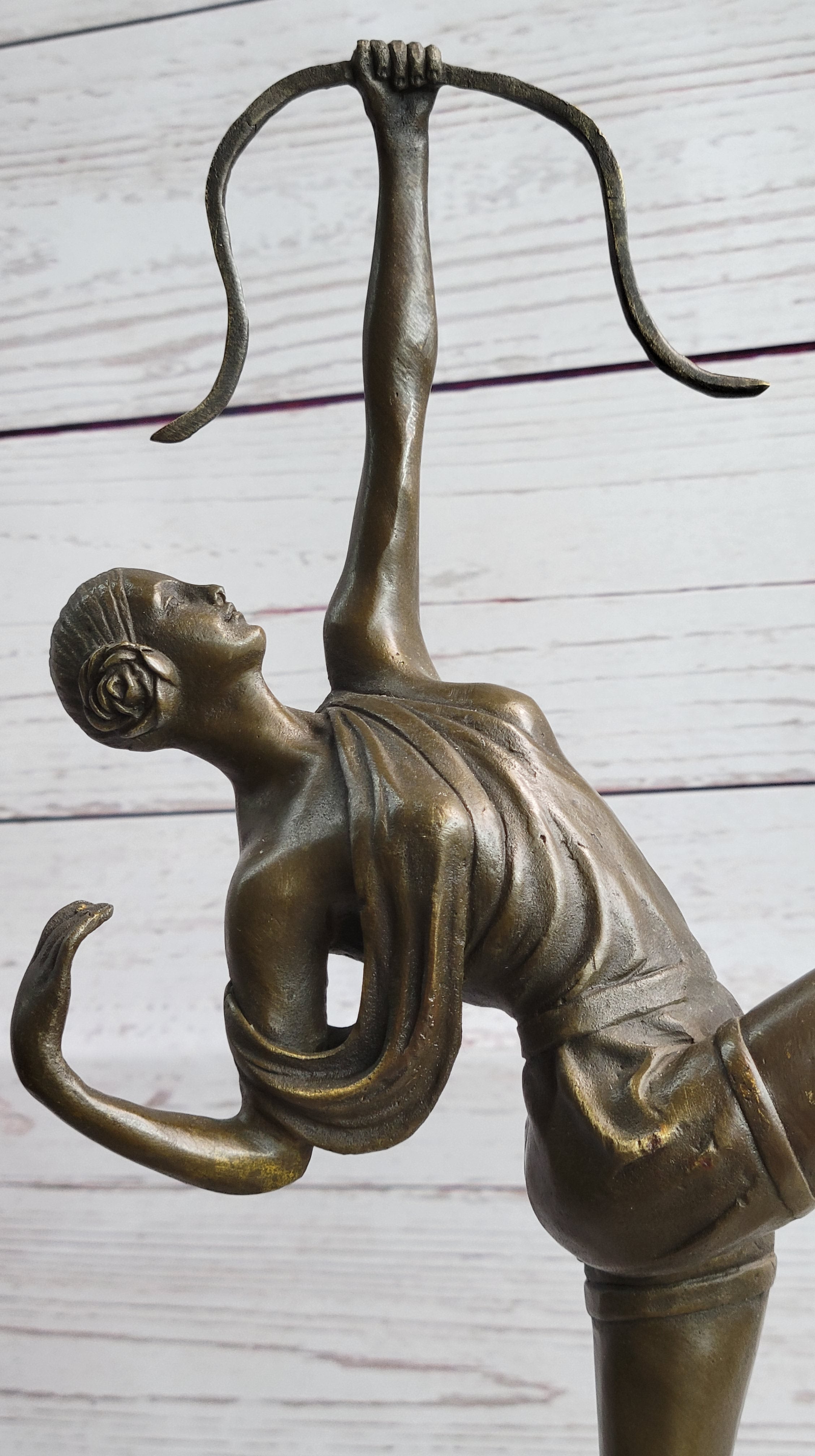 Diana the Huntress Artemis Greek Goddess Archer Bronze Sculpture