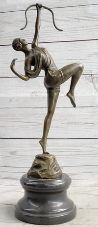 Diana the Huntress Artemis Greek Goddess Archer Bronze Sculpture