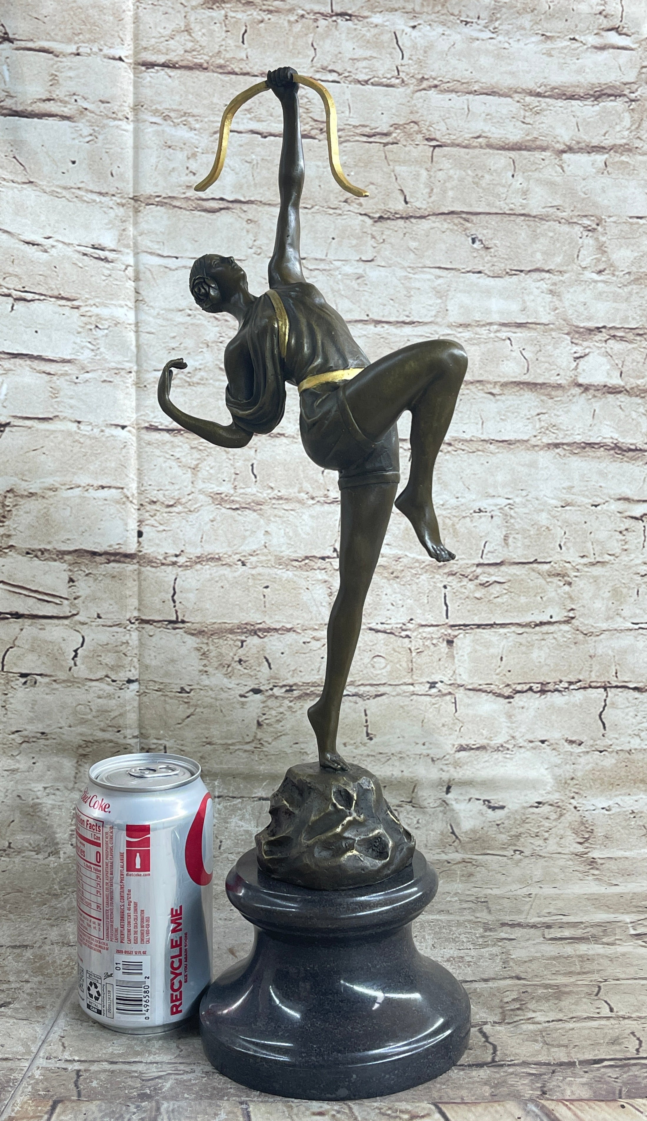 Artemis Diana the Huntress Archer Art Deco Bronze Sculpture