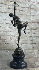 Artemis Diana the Huntress Archer Art Deco Bronze Sculpture