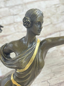 Artemis Diana the Huntress Archer Art Deco Bronze Sculpture