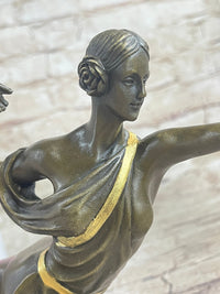 Artemis Diana the Huntress Archer Art Deco Bronze Sculpture