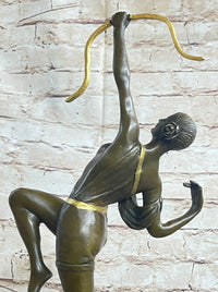 Artemis Diana the Huntress Archer Art Deco Bronze Sculpture