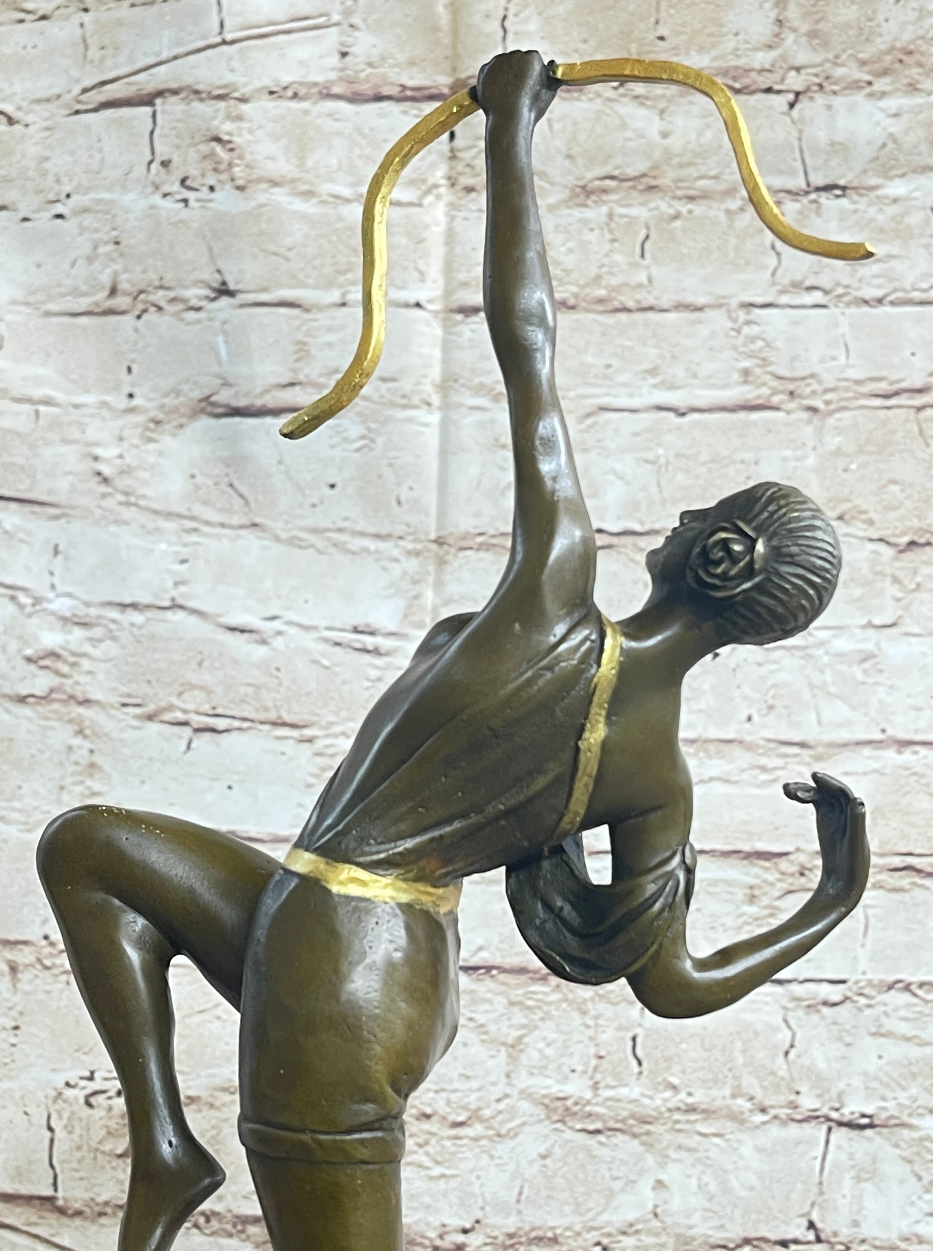 Artemis Diana the Huntress Archer Art Deco Bronze Sculpture