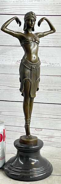 Illusion of Virtue by Dimitri Chiparus Art Deco Bronze Belly Dancer
