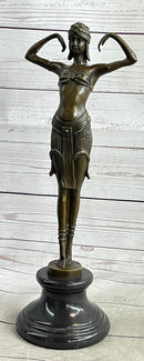 Illusion of Virtue by Dimitri Chiparus Art Deco Bronze Belly Dancer