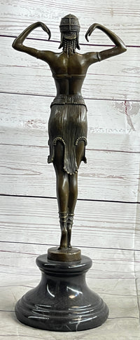 Illusion of Virtue by Dimitri Chiparus Art Deco Bronze Belly Dancer