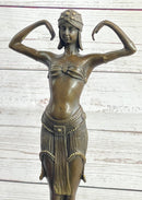 Illusion of Virtue by Dimitri Chiparus Art Deco Bronze Belly Dancer