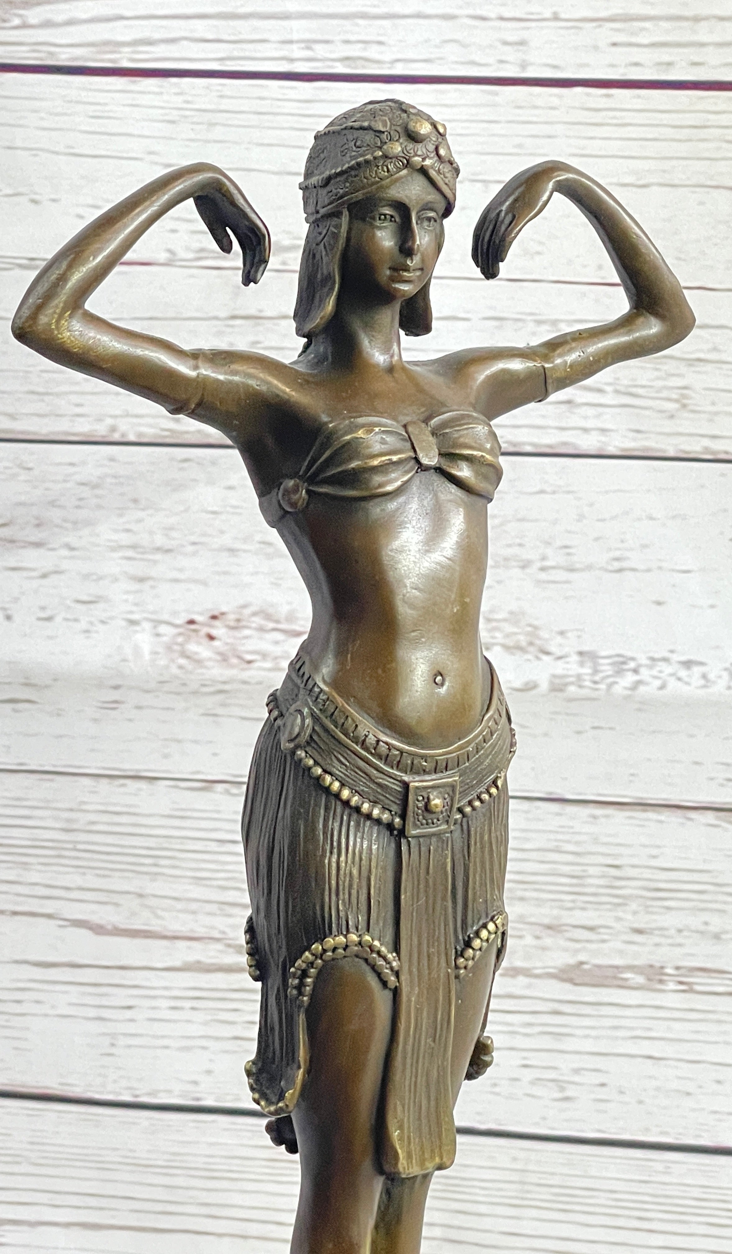 Illusion of Virtue by Dimitri Chiparus Art Deco Bronze Belly Dancer