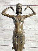 Illusion of Virtue by Dimitri Chiparus Art Deco Bronze Belly Dancer