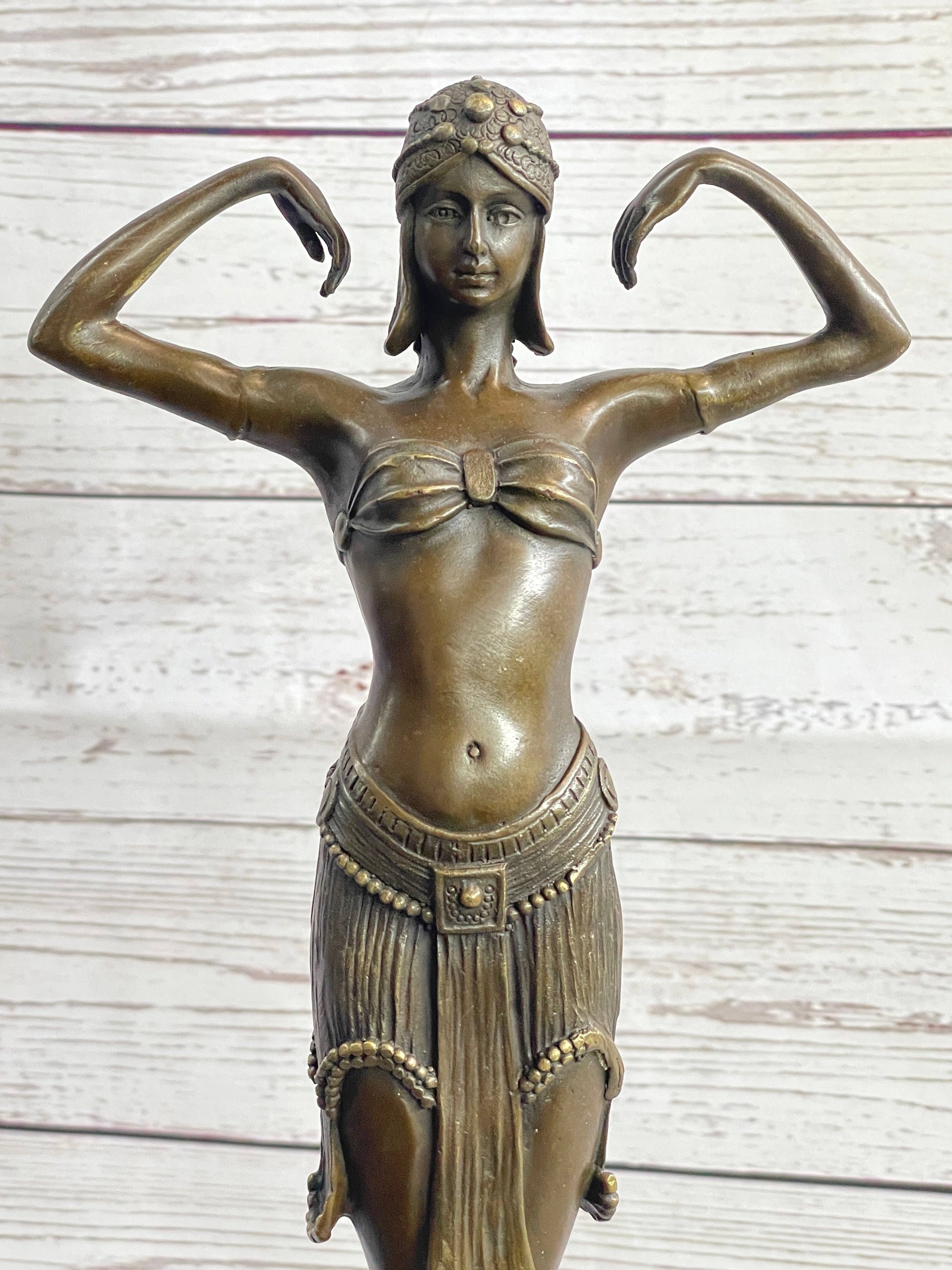 Illusion of Virtue by Dimitri Chiparus Art Deco Bronze Belly Dancer