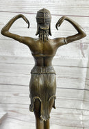 Illusion of Virtue by Dimitri Chiparus Art Deco Bronze Belly Dancer