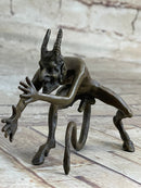 Mythological Greek Satyr Horny Devil Bronze Sculpture 3.5" x 5.5"