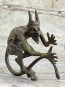 Mythological Greek Satyr Horny Devil Bronze Sculpture 3.5" x 5.5"