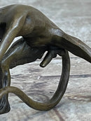 Mythological Greek Satyr Horny Devil Bronze Sculpture 3.5" x 5.5"