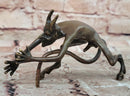 Mythological Greek Satyr Horny Devil Bronze Sculpture 3.5" x 5.5"