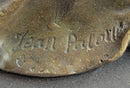 Flapper Fashion 1920's Woman in Furs Bronze Sculpture 14" x 5"