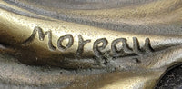 High Life Girl on Moon Bronze Sculpture 9" x 6"