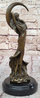 Venus Under the Moon by Moreau Solid Bronze Sculpture