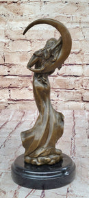 Venus Under the Moon by Moreau Solid Bronze Sculpture