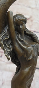 Venus Under the Moon by Moreau Solid Bronze Sculpture